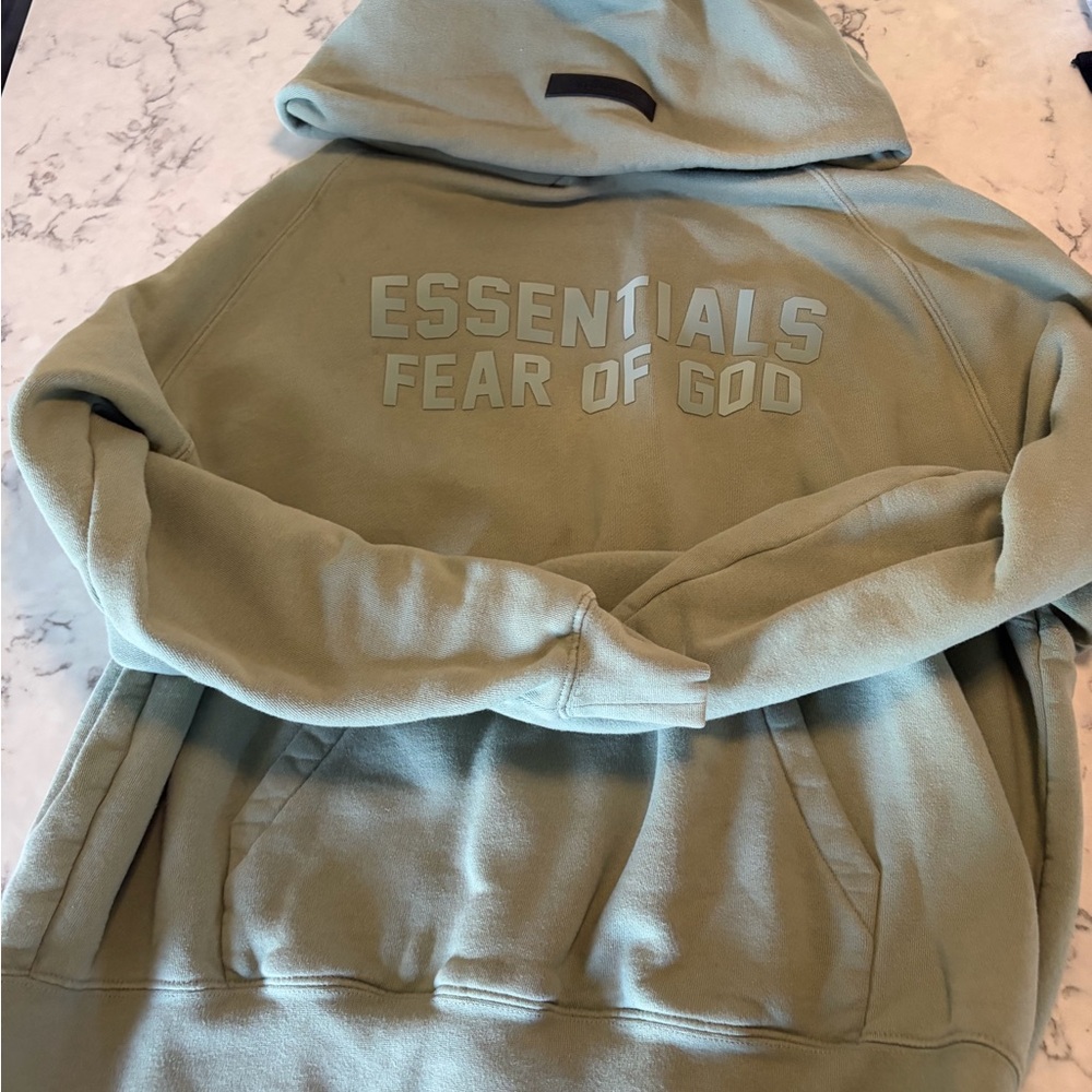Essentials Sage Green Hoodie